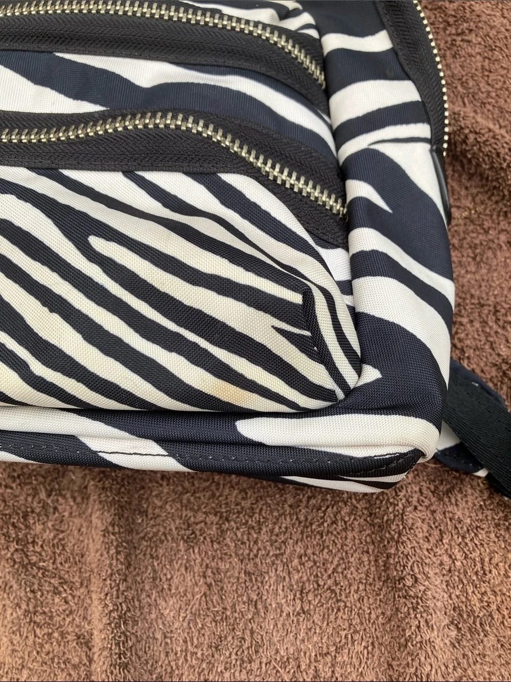 Marc Jacobs Zebra Print Biker Backpack